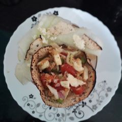 A picture of Papad butter masala.
