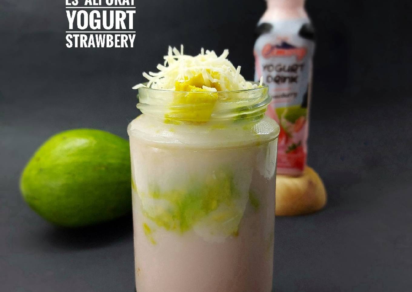 Es Alpukat Yogurt Strawbery