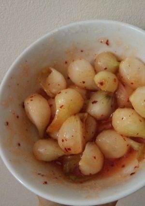 Hình của món Hành muối.