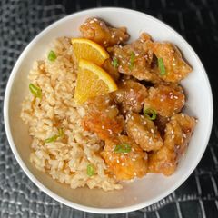 A picture of CRISPY Orange Chicken.