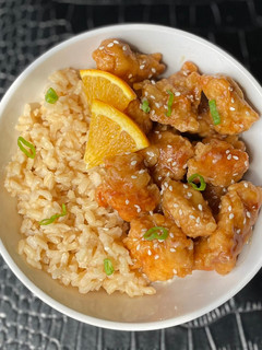 A picture of CRISPY Orange Chicken.