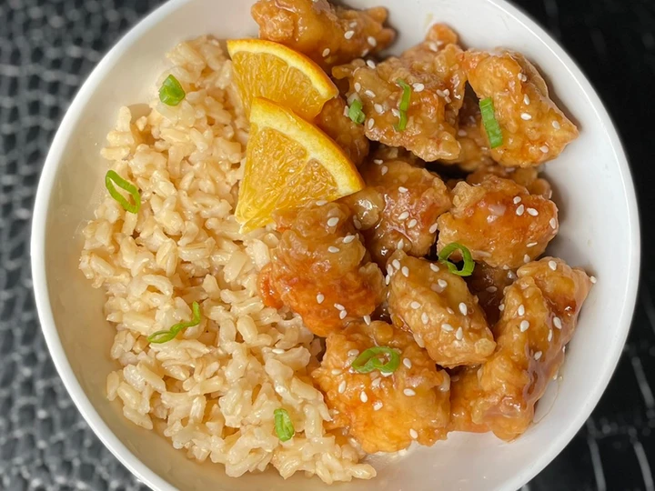 Simple Way Make Recipe CRISPY Orange Chicken that is  Makes Drooling, Can Spoil the Tongue}