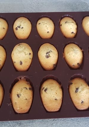 Une photo de Madeleines pépites de chocolat