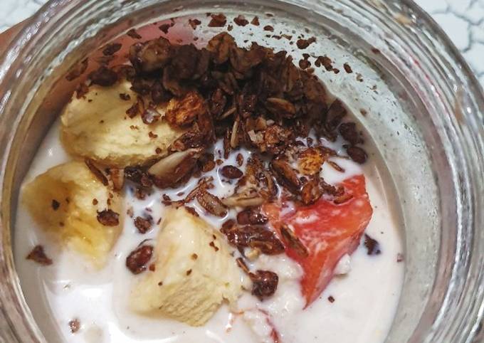Resep Over night oatmeal / healthy bowl Anti Gagal