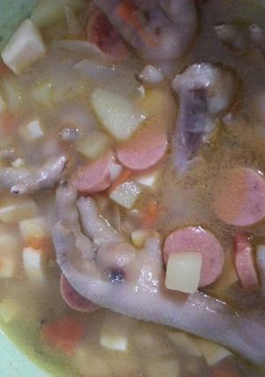 Foto resep Sop Ceker Ayam Dengan Sosis