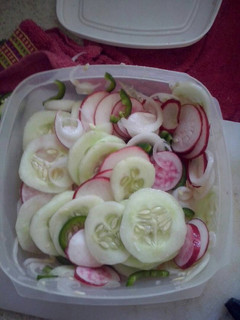 Una foto de Ensalada rápida de pepino. ॐ