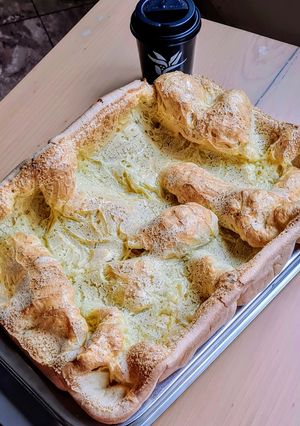 Una foto de Pan de queso montaña rusa 🇧🇷 Pão de queijo de assadeira 🇧🇷 Biscoito montanha russa com dicas 😉