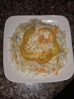 A picture of Cabbage and coconut salad.