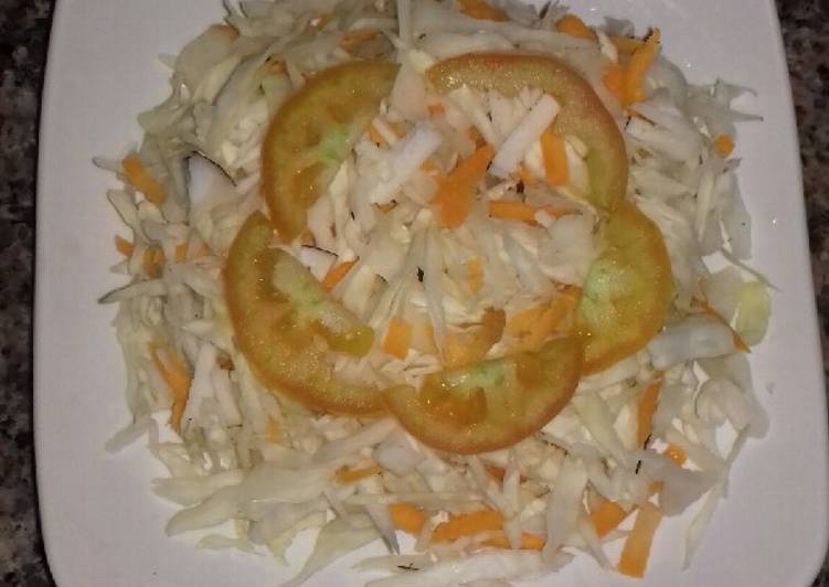 Cabbage and coconut salad