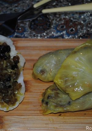 A picture of Persian cabbage rolls.