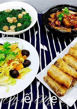 Hình của món Mâm cơm chay ngày mùng 1.