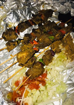 A picture of Nigerian beef kebab.