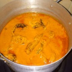 A picture of Egusi ijebu (Native soup).