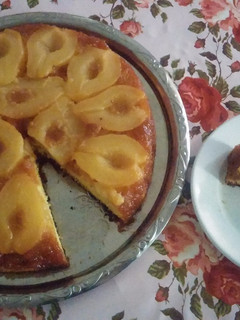 Una foto de Torta invertida de Pera