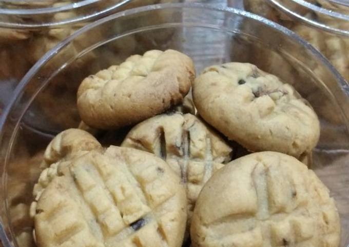 Resep Peanut Butter Chocochips Cookies (gluten free), Lezat Sekali