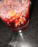 Raisin juice with rose sharbat