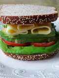 Sándwich Saludable con Vegetales y queso🍔