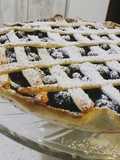 Kuchen de arándanos flameados