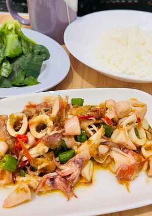 Foto resep Tumis Cumi Cabe Hijau