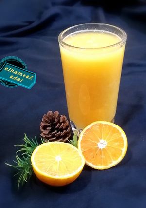 عکسی از دستور آب پرتقال پالپ دار 🍊