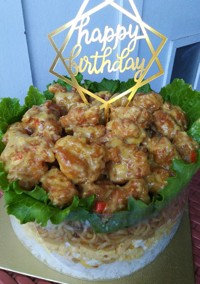 Foto resep Noodle Cake / Indomie Cake / Cake Gurih / Cake Nasi