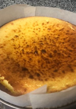 Una foto de Tarta de queso cremosa (no healthy)