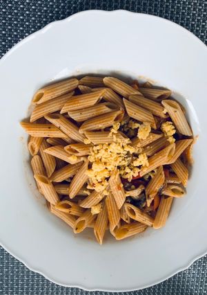Vegán gombás tészta recept fotója