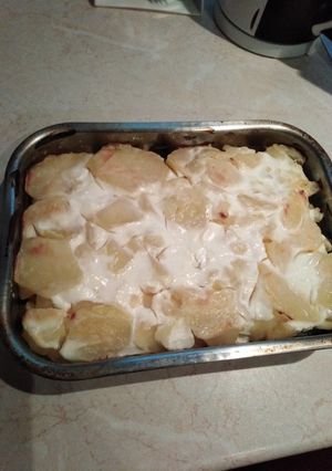 Lecsókolbis rakott krumpli recept fotója