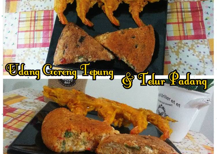 Cara Gampang Membuat Udang Goreng Tepung dan Telur Padang 🍤🍳#ketofriendly #ketofy #debm Anti Gagal