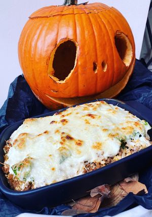 Szénhidrátmentes rakott pagodakarfiol recept fotója