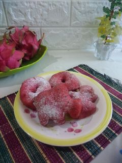 Foto resep Donat Buah Naga
