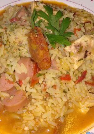 Una foto de Paella de New orleans. Jambalaya
