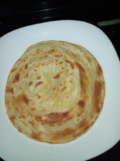 A picture of Soft layered chapatis.