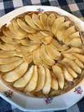Tarte fine aux pommes pâte brisée maison aux dattes