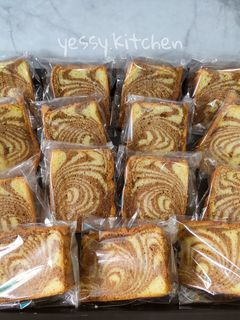 Foto resep Bolu marmer less egg (marble cake)