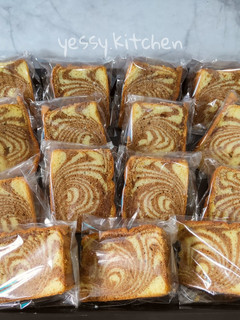 Foto resep Bolu marmer less egg (marble cake)