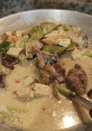 Foto resep Ikan Asap dan Tempe Kuah Santan