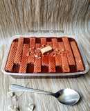 Pudding Wafer Coklat Simple (Olahan Kue Sisa Lebaran)