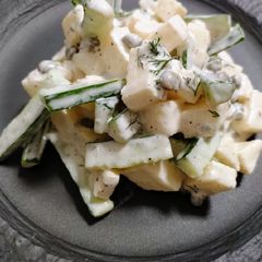 Cucumber and apple salad A picture of Cucumber and apple salad.