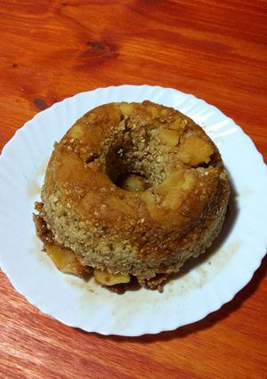 Una foto de Tortita de avena y manzana acaramelada