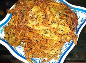 Hình của món Bánh khoai lang dừa.