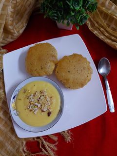 आमरस और मसाला पूरी रेसिपी मुख्य फोटो