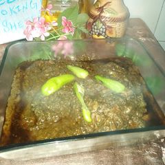 A picture of Palak Gosht.