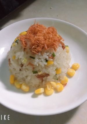 Hình của món Xôi ngô ngọt chà bông cay.