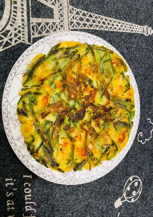 Hình của món Bánh xèo hải sản Hàn Quốc.