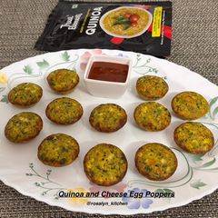 Quinoa and Cheese Egg Poppers A picture of Quinoa and Cheese Egg Poppers.