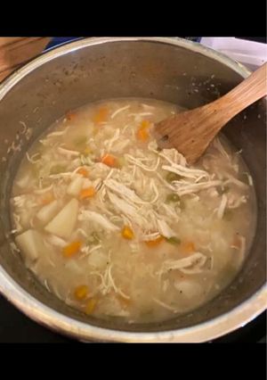 A picture of Instant Pot Chicken Noodle Soup.