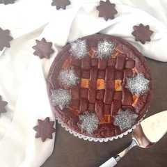 Foto di Frolla al cacao con ripieno di mascarpone