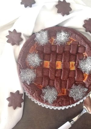Foto di Frolla al cacao con ripieno di mascarpone