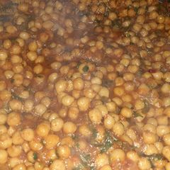 A picture of Chickpeas curry.